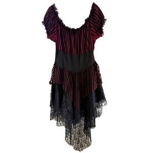 Spirit‎ Halloween Lady Of The Sea Costume Size 1X Sexy Pirate Lace Dress Ruffle